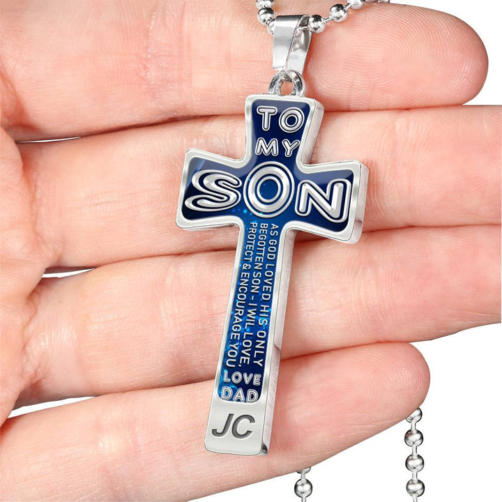 As God Loved His Only Begotten Son - Love Dad - Luxury Cross