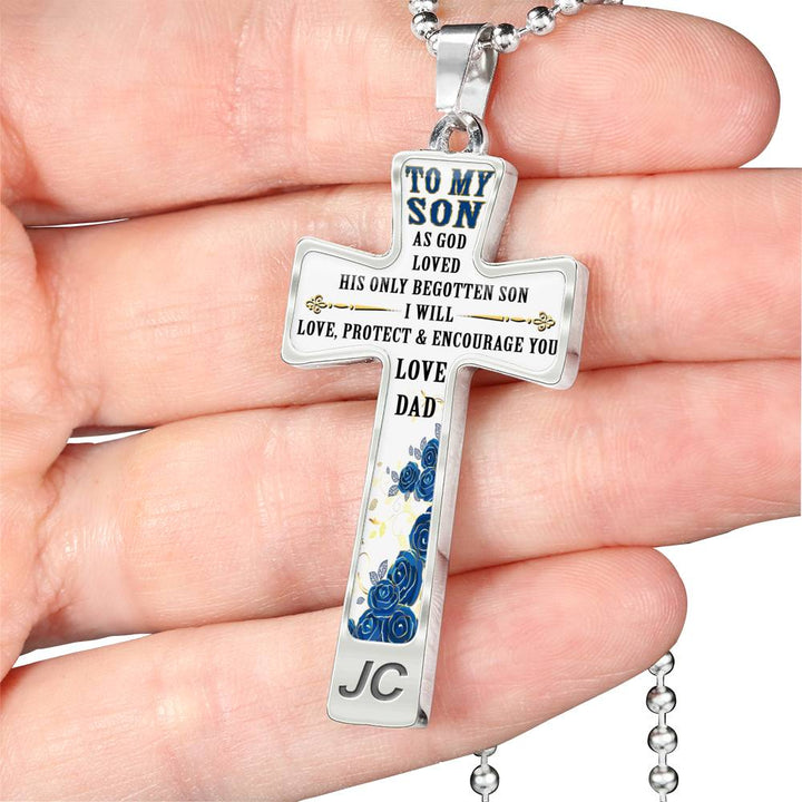 As God Loved His Only Begotten Son - Love Dad - Luxury Cross