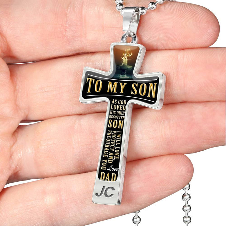 As God Loved His Only Begotten Son - Love Dad - Luxury Cross