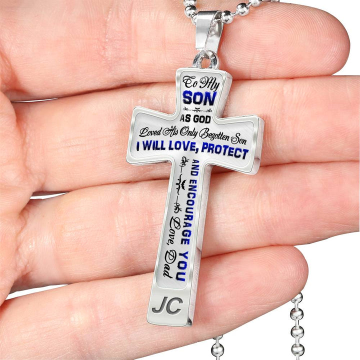 As God Loved His Only Begotten Son - Love Dad - Luxury Cross