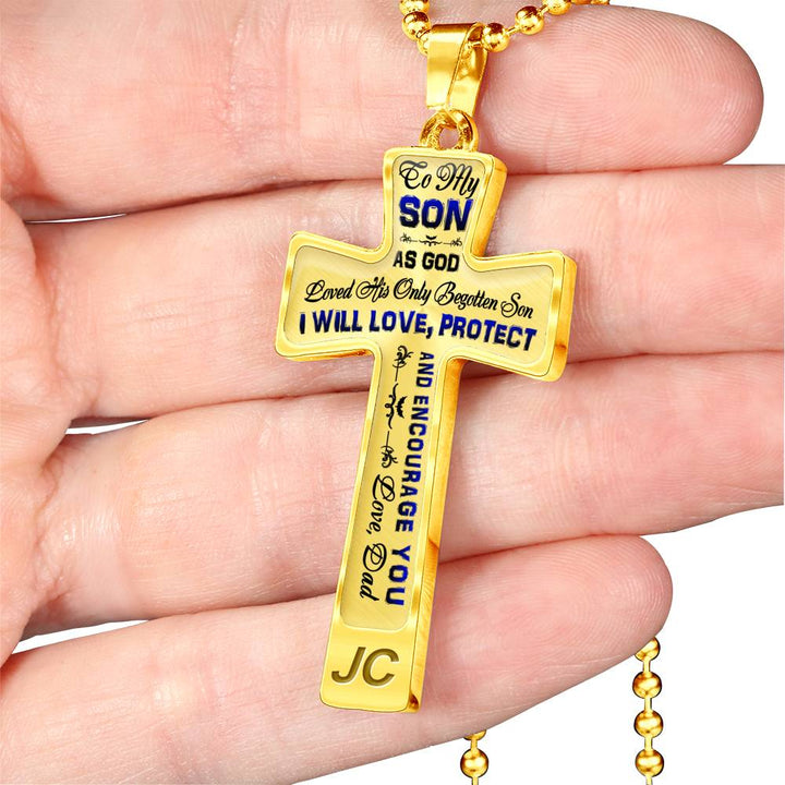 As God Loved His Only Begotten Son - Love Dad - Luxury Cross