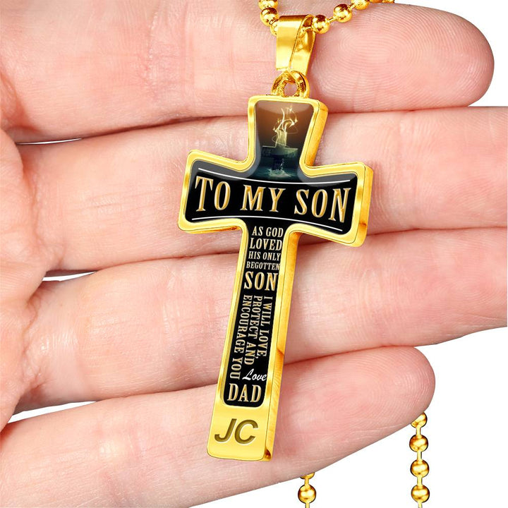 As God Loved His Only Begotten Son - Love Dad - Luxury Cross