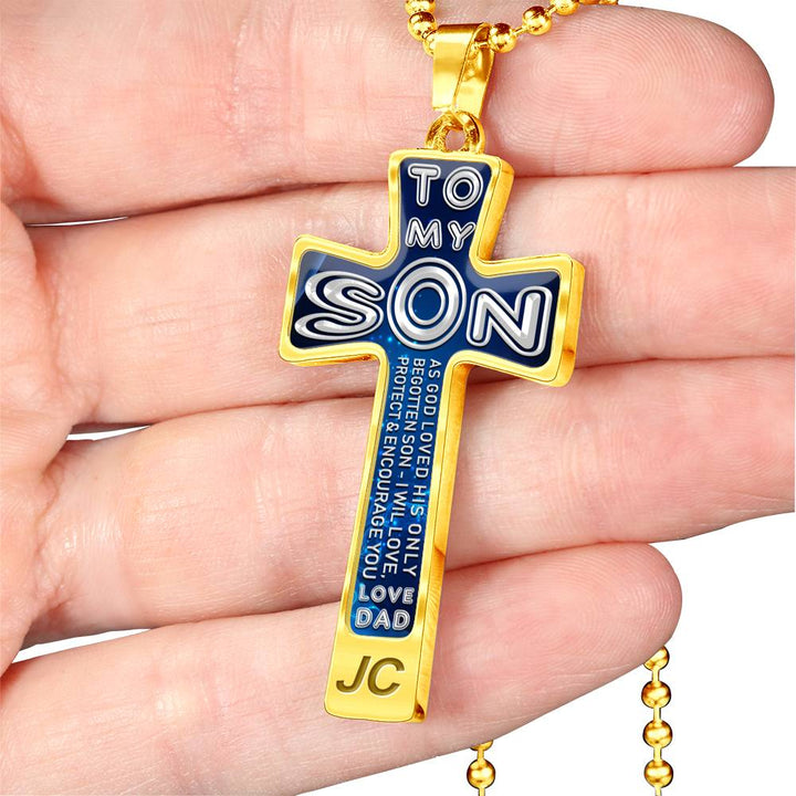 As God Loved His Only Begotten Son - Love Dad - Luxury Cross