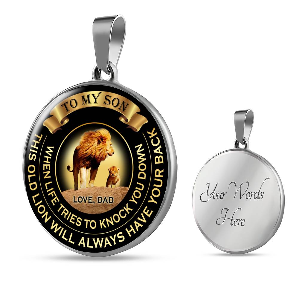 When Life Tries To Knock You Down - Love Dad - Luxury Necklace
