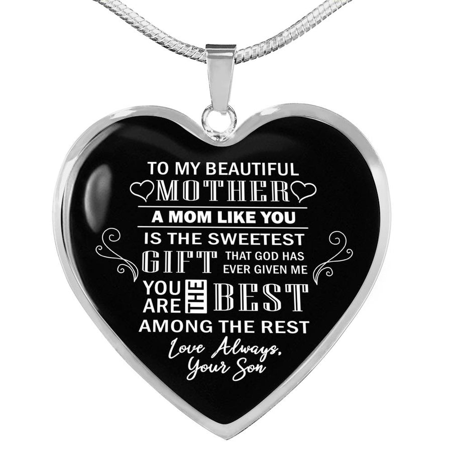 A Mom Like You Is The Sweetest Gift - From Son - Luxury Necklace