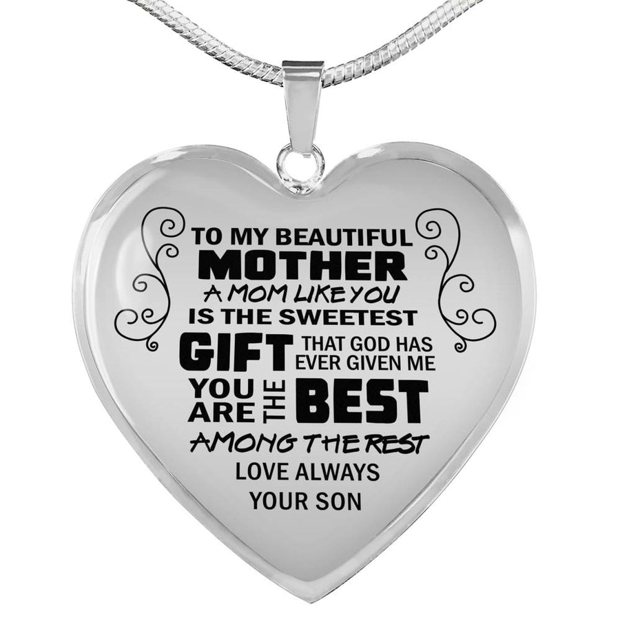 A Mom Like You Is The Sweetest Gift - From Son - Luxury Necklace