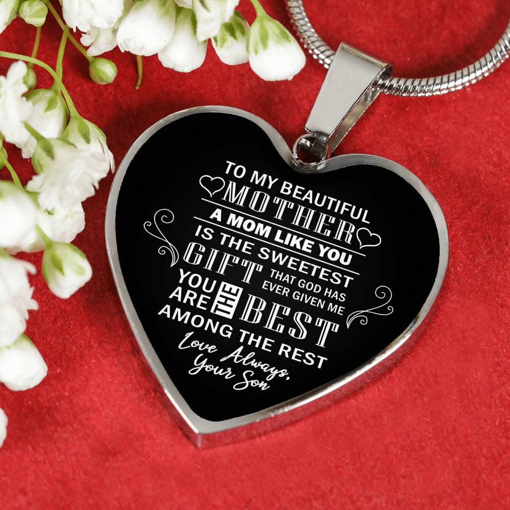 A Mom Like You Is The Sweetest Gift - From Son - Luxury Necklace