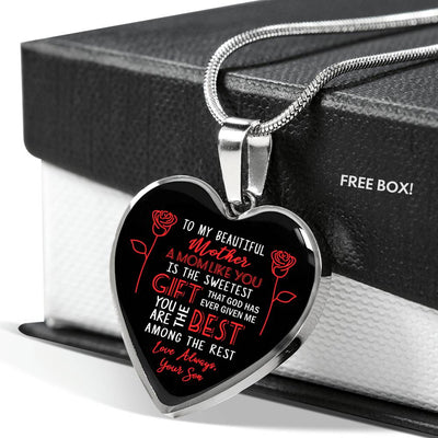 A Mom Like You Is The Sweetest Gift - From Son - Luxury Necklace