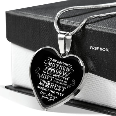 A Mom Like You Is The Sweetest Gift - From Son - Luxury Necklace