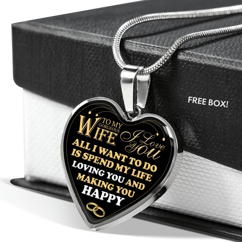 All I Want To Do Is Spend My Life Loving You - Luxury Necklace
