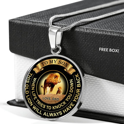 When Life Tries To Knock You Down - Love Dad - Luxury Necklace