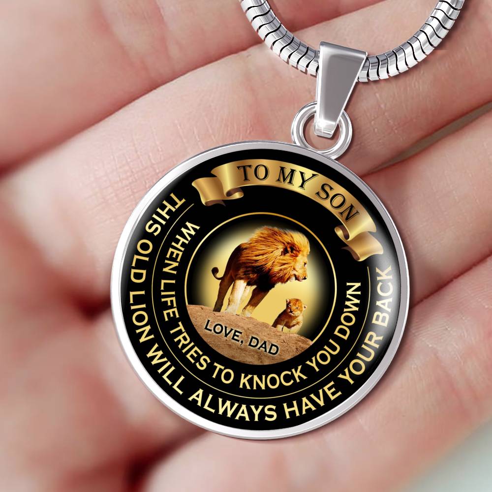 When Life Tries To Knock You Down - Love Dad - Luxury Necklace