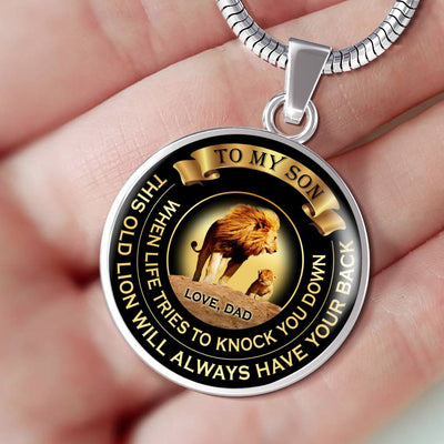 When Life Tries To Knock You Down - Love Dad - Luxury Necklace