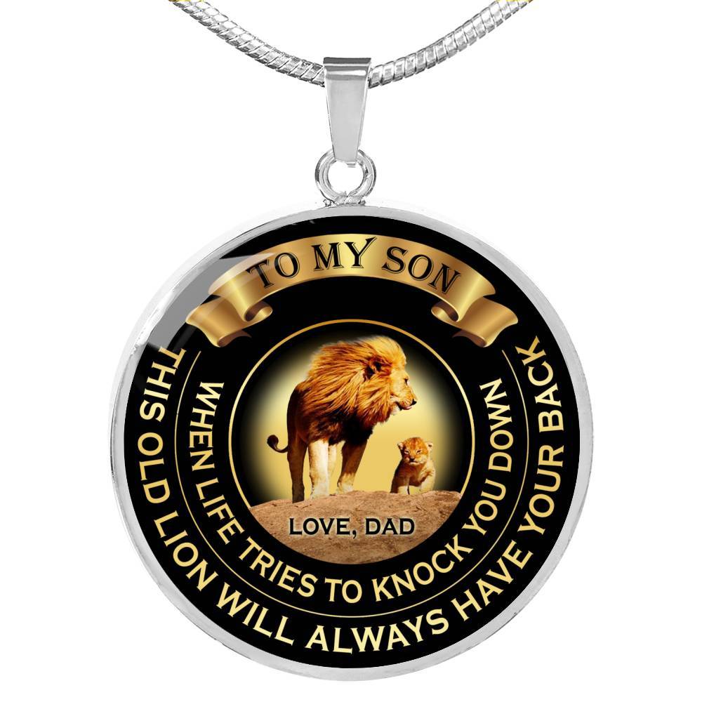 When Life Tries To Knock You Down - Love Dad - Luxury Necklace