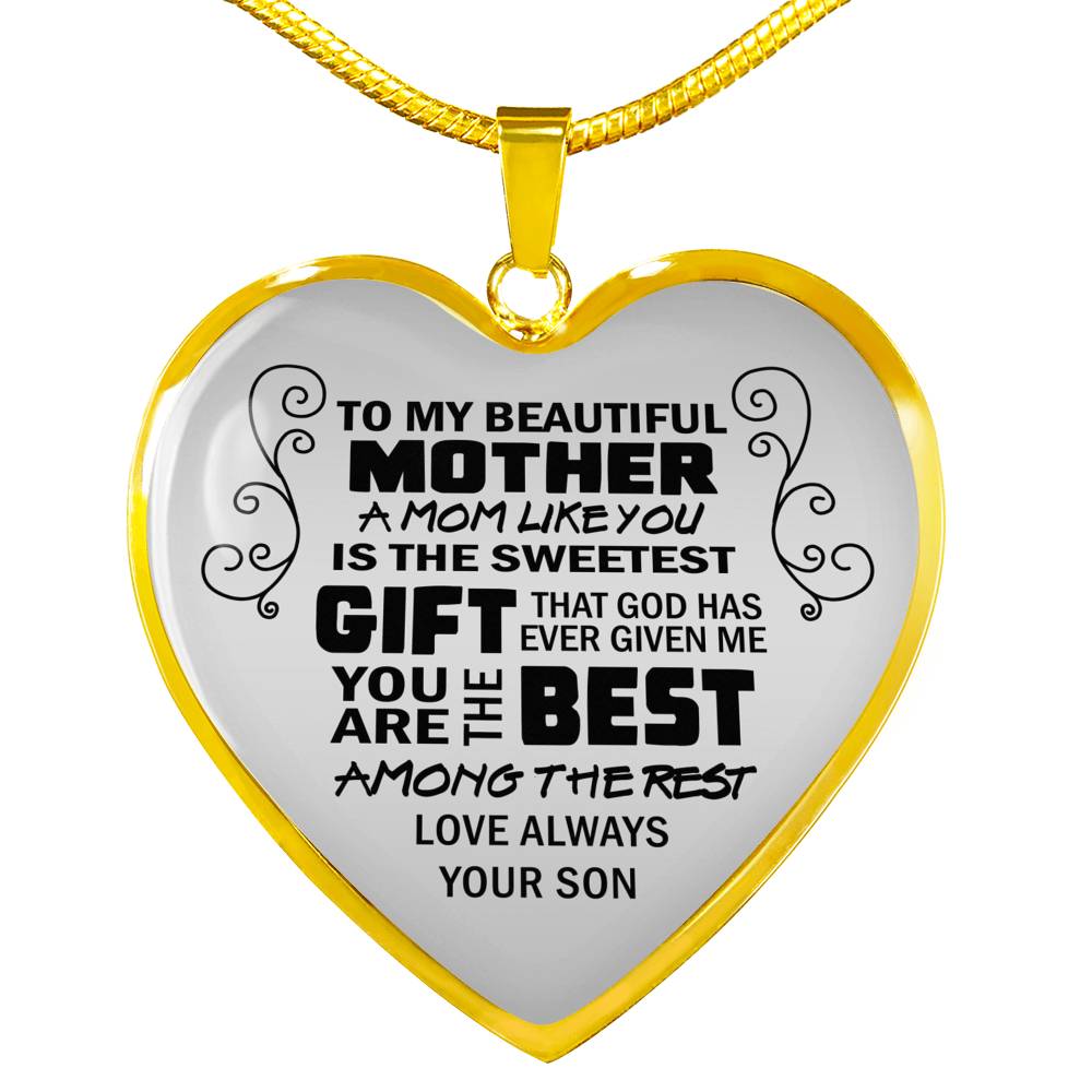 A Mom Like You Is The Sweetest Gift From Son Luxury Necklace