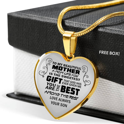 A Mom Like You Is The Sweetest Gift - From Son - Luxury Necklace