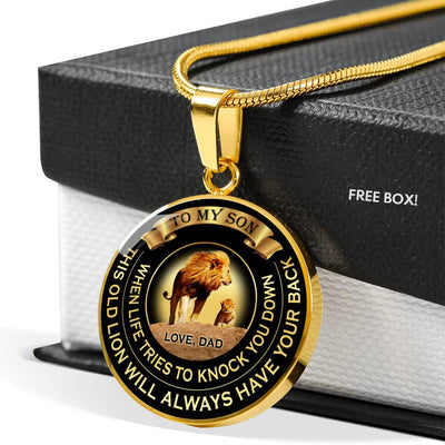 When Life Tries To Knock You Down - Love Dad - Luxury Necklace