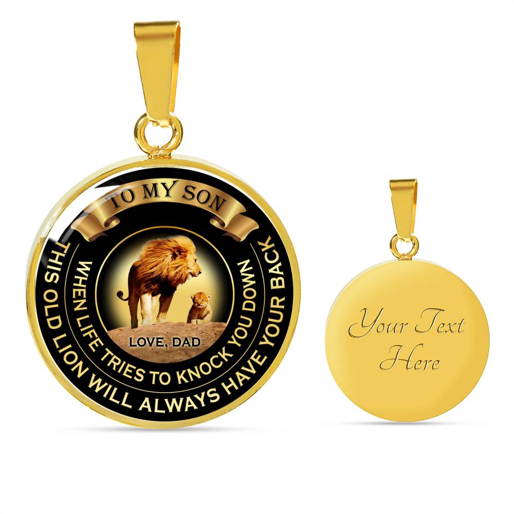 When Life Tries To Knock You Down - Love Dad - Luxury Necklace