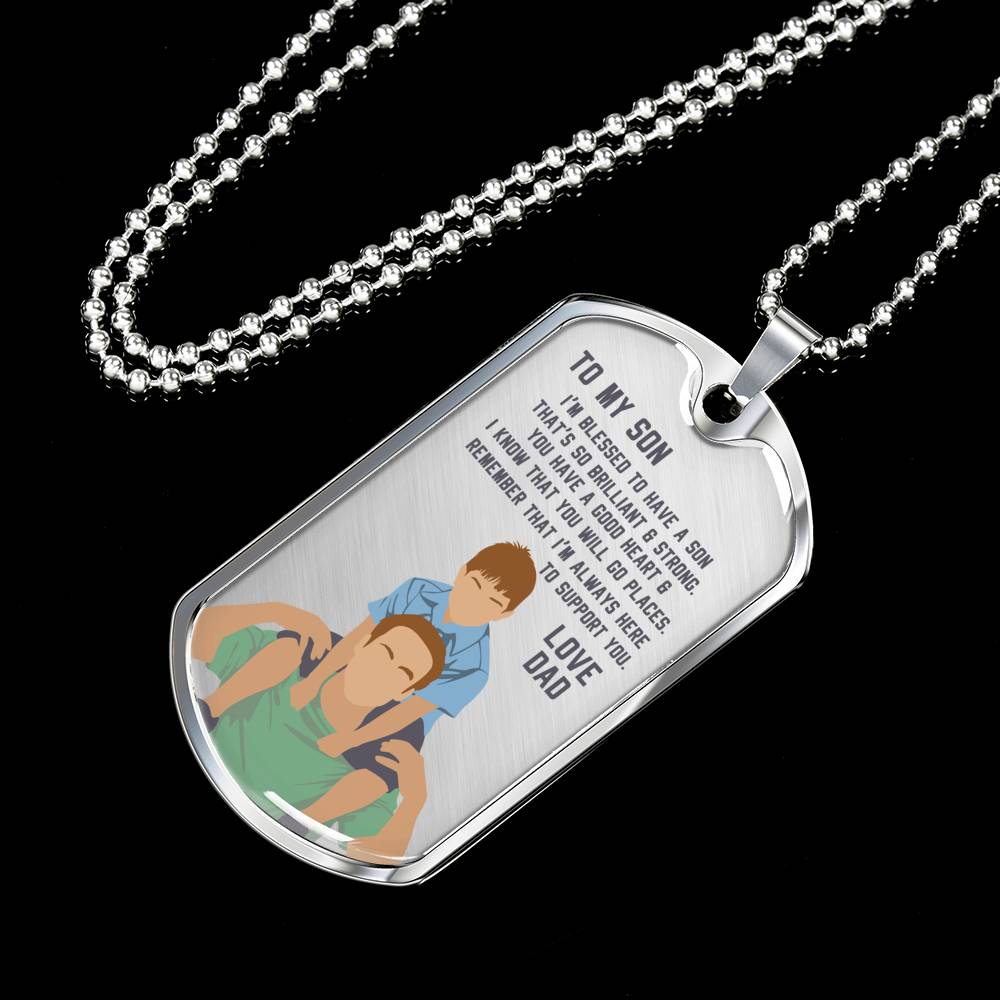 I’m So Blessed To Have A Son - Luxury Dog Tag
