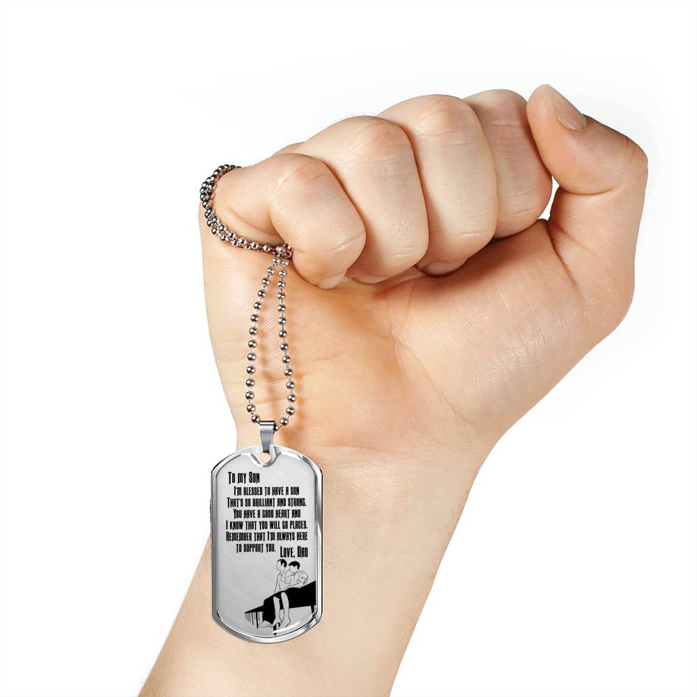 I’m So Blessed To Have A Son - Luxury Dog Tag
