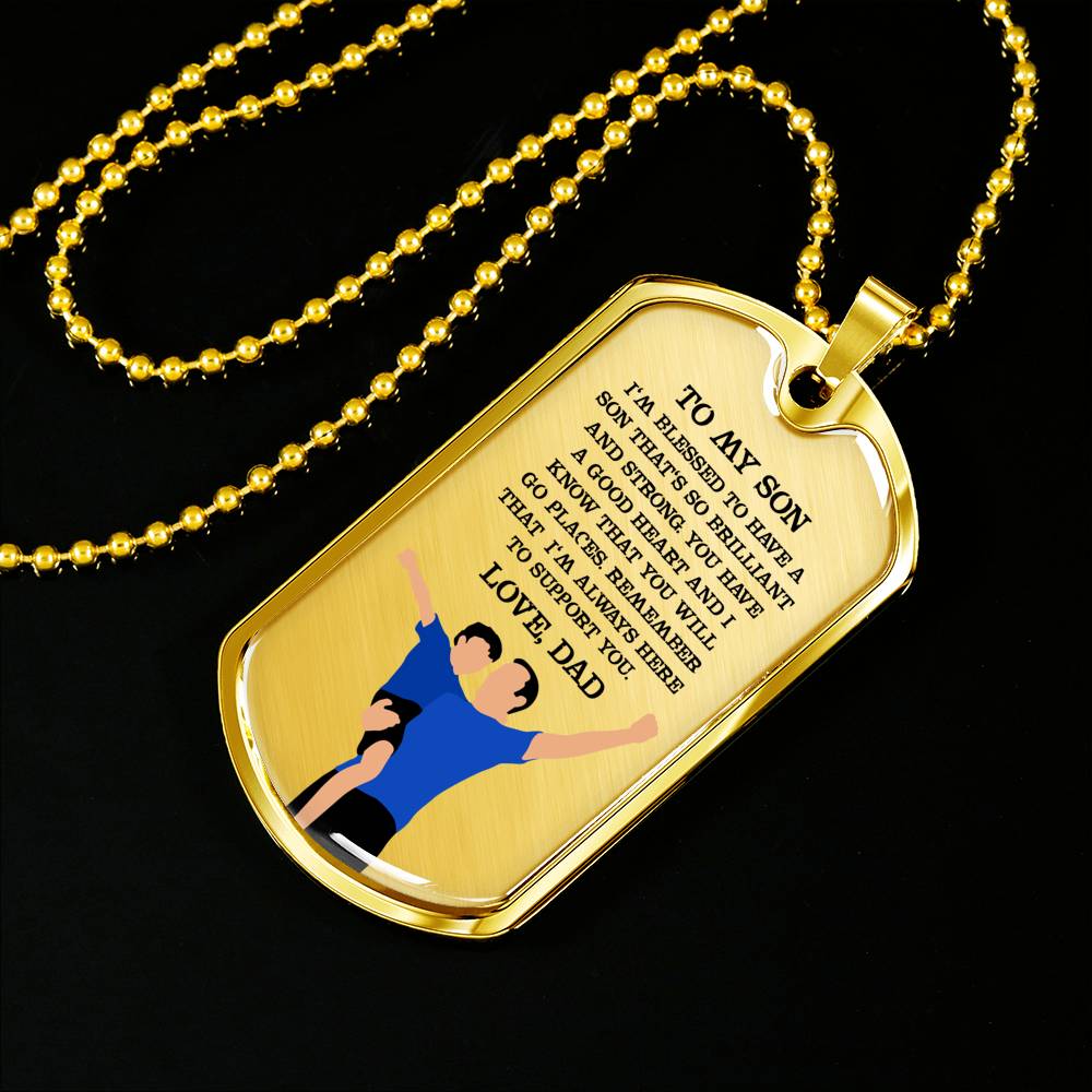 I’m So Blessed To Have A Son - Luxury Dog Tag