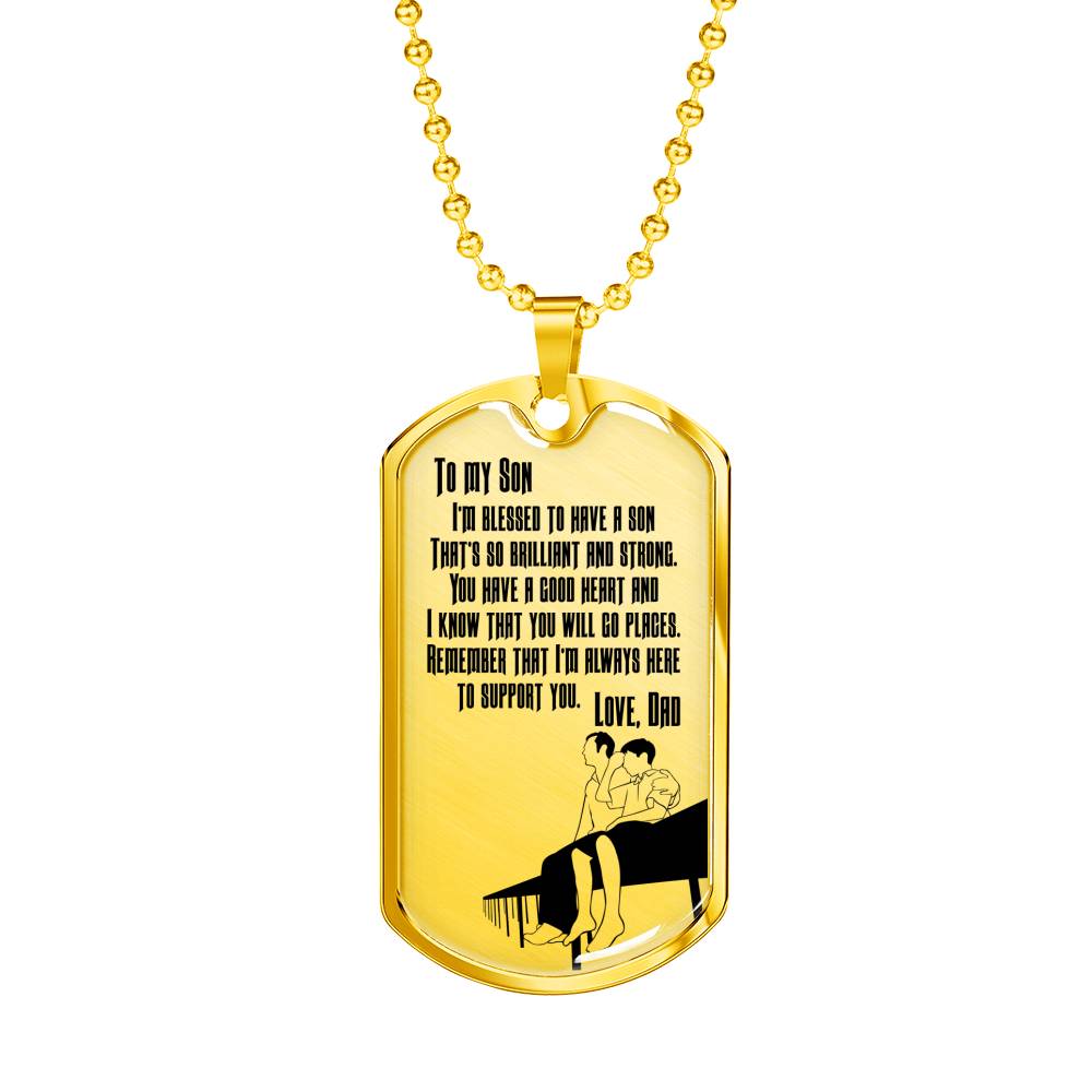 I’m So Blessed To Have A Son - Luxury Dog Tag