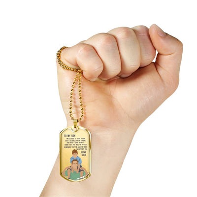 I’m So Blessed To Have A Son - Luxury Dog Tag