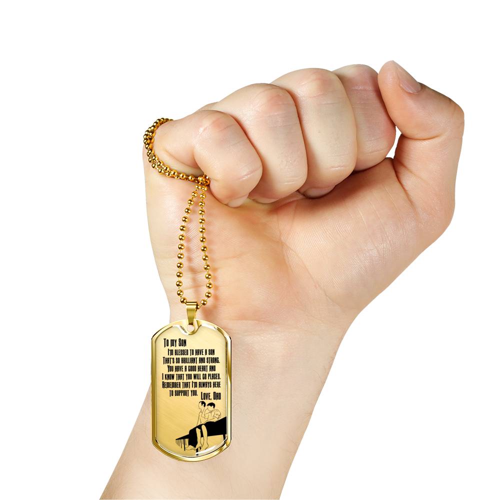 I’m So Blessed To Have A Son - Luxury Dog Tag