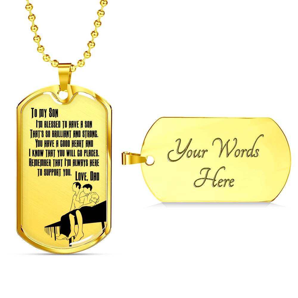 I’m So Blessed To Have A Son - Luxury Dog Tag