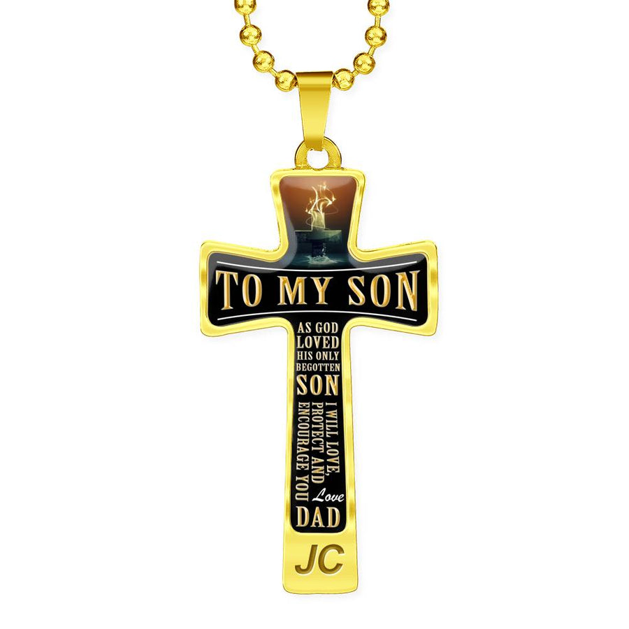 As God Loved His Only Begotten Son - Love Dad - Luxury Cross